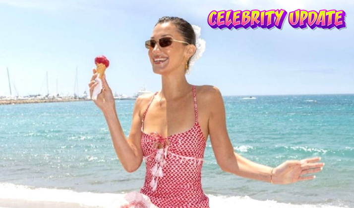 Potret Menawan Bella Hadid Gunakan Gaun Keffiyeh di Cannes 2024 1 Bella Hadid